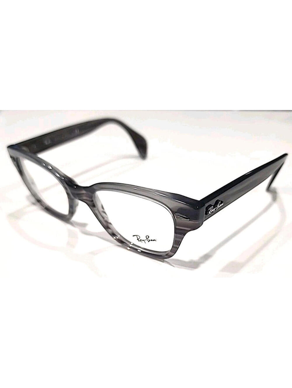 Ray Ban RB0880 8055 Gray Stripe Square Eyeglasses 49-19 145